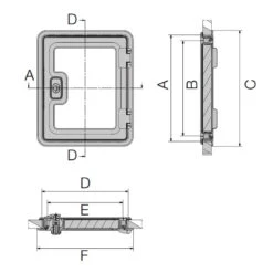 DOMETIC Portillon De Service SK 4 5 DOMETIC Portillon De Service SK 4 -Fiamma Boutique dometic portillon de service sk 4 2