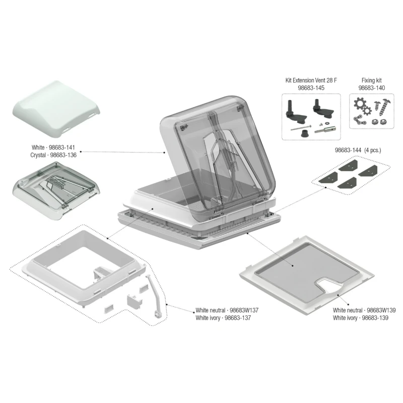 FIAMMA Pièces Détachées Vent 28 F 1 FIAMMA Pièces Détachées Vent 28 F