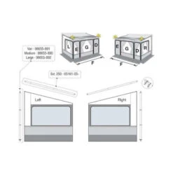 FIAMMA Pièces Détachées Des Auvents De Store ZIP Après 2016