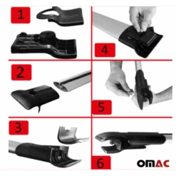 OMAC Barres De Toit Elegance X 2 Ford Transit 5 -Fiamma Boutique omac barres de toit elegance x 2 ford transit 5 7